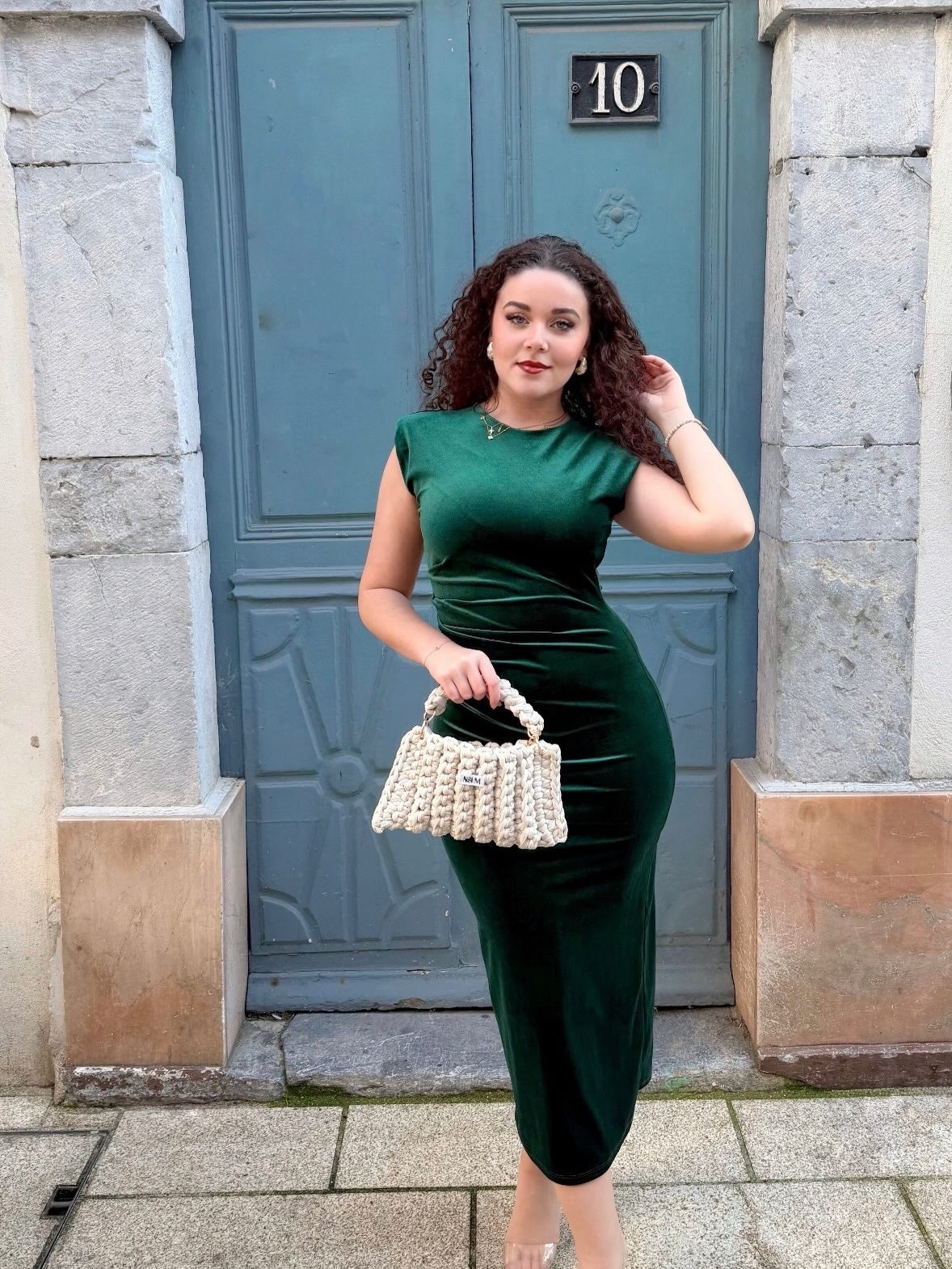 ✨ Robe effet velours scintillant – Spécial Fêtes ✨