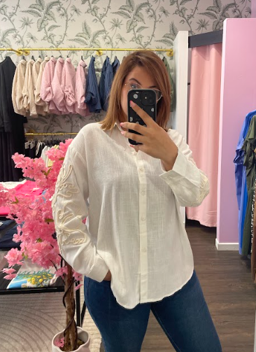 Chemise en Lin Brodée