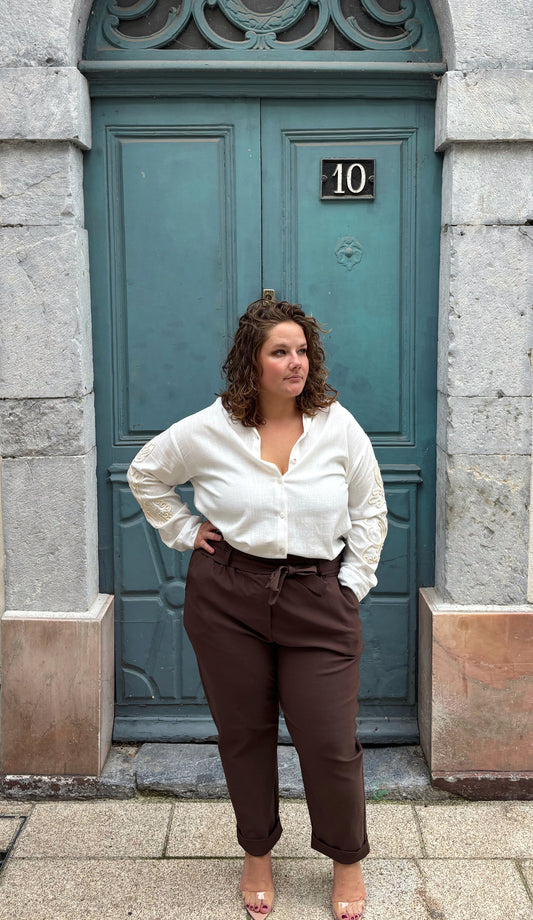 Pantalon a pince