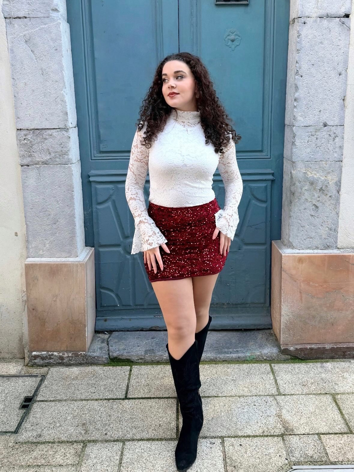 ✨ Jupe à sequins – Spécial Fêtes ✨