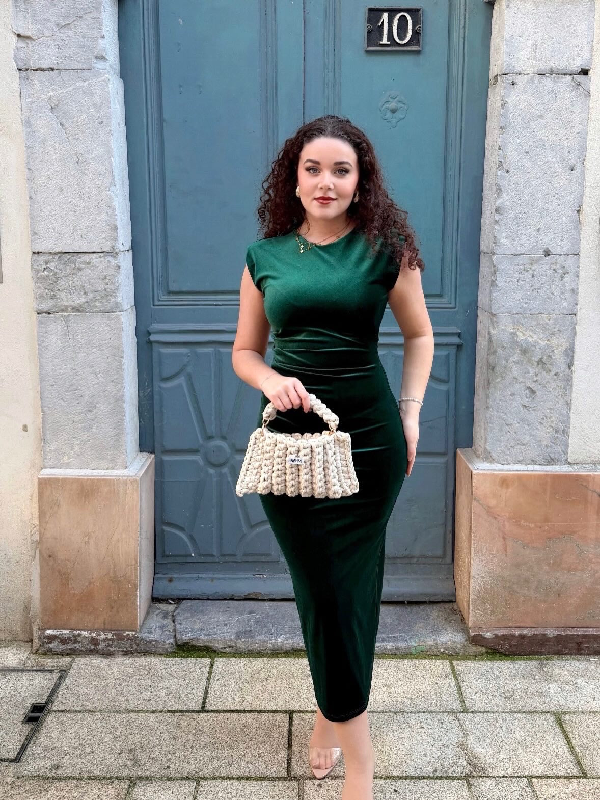 ✨ Robe effet velours scintillant – Spécial Fêtes ✨