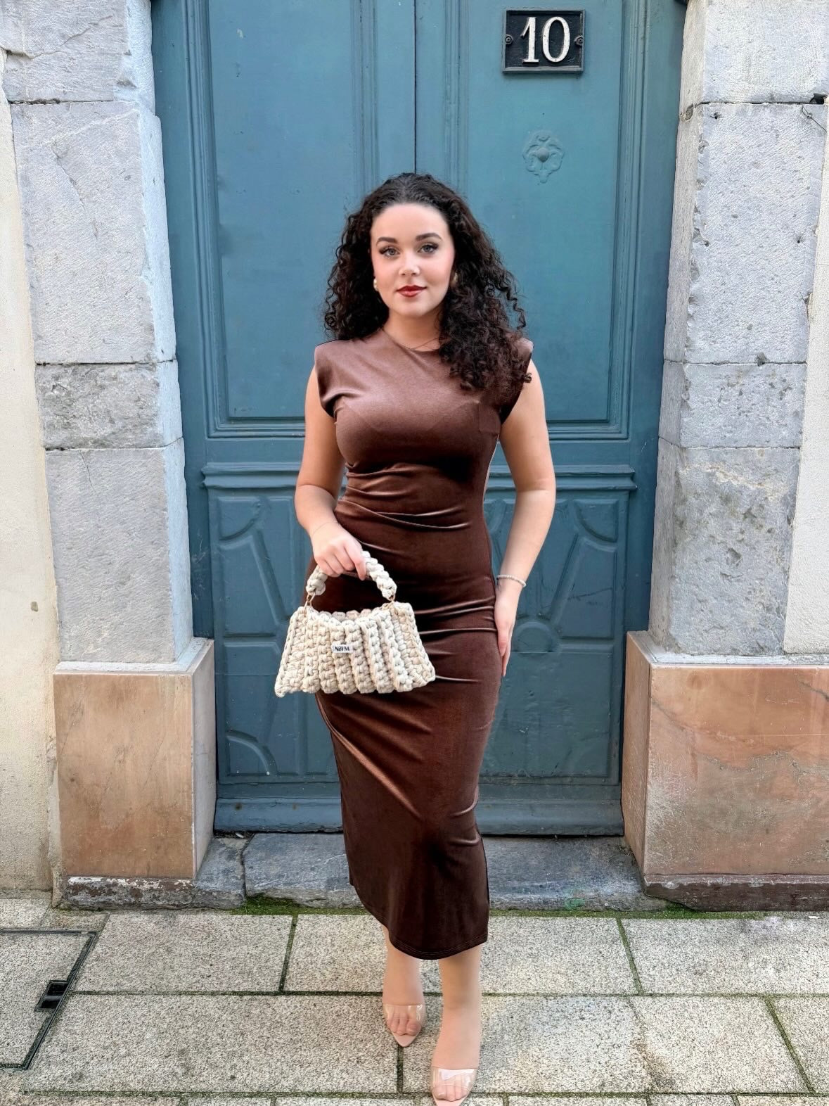 ✨ Robe effet velours scintillant – Spécial Fêtes ✨