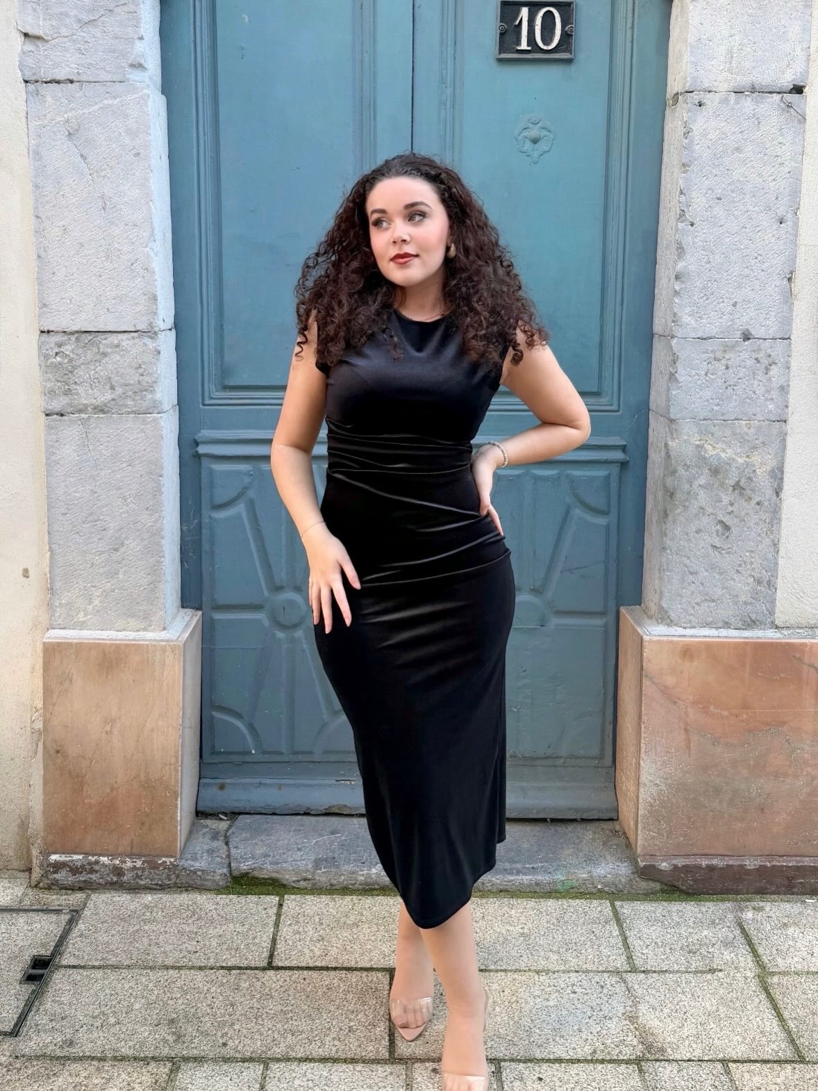 ✨ Robe effet velours scintillant – Spécial Fêtes ✨